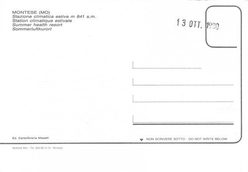 Cartolina Montese Modena Vedutine | Immagine Gallery 2