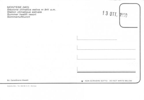 Cartolina Montese Modena Vedutine