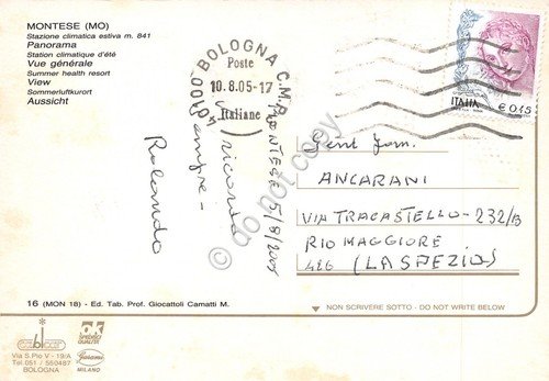 Cartolina Montese panorama e case 2005 | Immagine Gallery 2