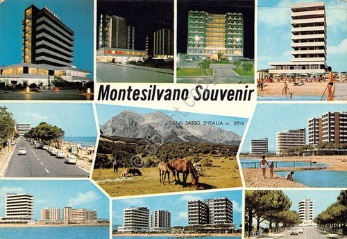 Cartolina Montesilvano vedute 1972 (Pescara) | Immagine principale