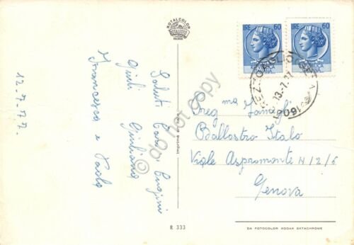 Cartolina Monti Rezzoaglio vedute e fiori 1977 (Genova)