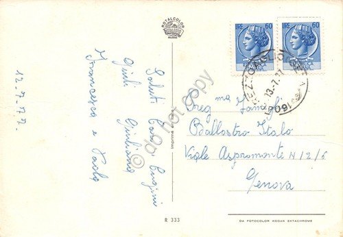 Cartolina Monti Rezzoaglio vedute e fiori 1977 (Genova) | Immagine Gallery 2