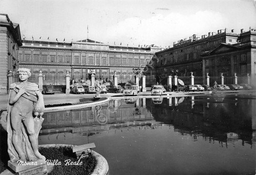 Cartolina Monza Villa Reale 1967 auto d'epoca