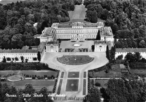 Cartolina Monza Villa Reale da aereo 1958 (Milano) | Immagine principale