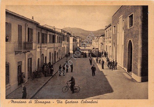 Cartolina Morciano di Romagna - Via Colombari - animata - …