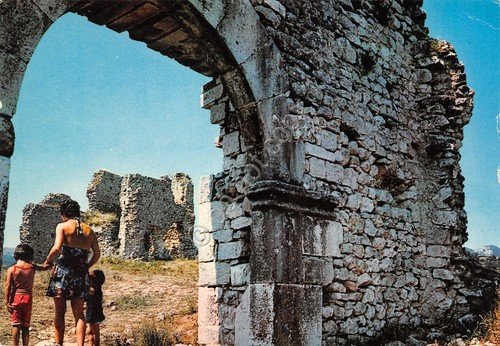 Cartolina Morcone portale del castello animata anni '70 | Immagine principale