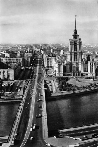 Cartolina Moscow Ucraina Hotel anni '50