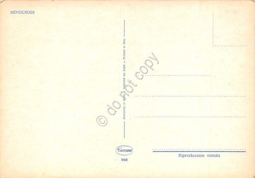 Cartolina Moto Motocross animata anni '60 | Immagine Gallery 2