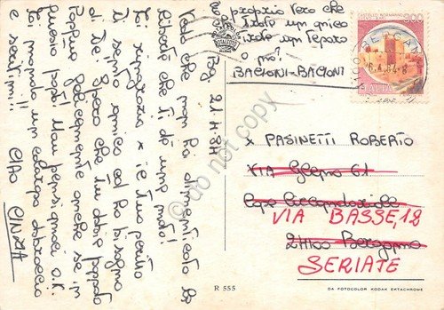 Cartolina Motociclismo corsa motociclistica con 4 moto 1984 | Immagine Gallery 2