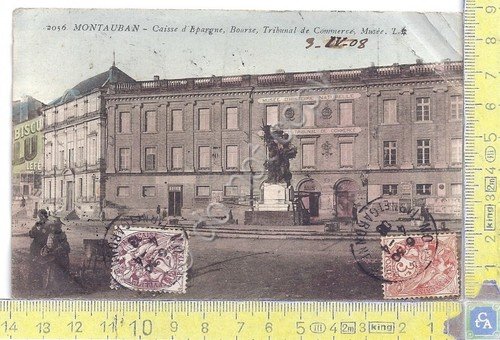 Cartolina Mountauban - Vg France Congo - 1908 Timbre Matadi …