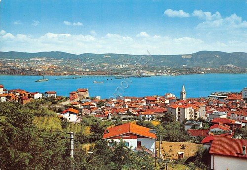 Cartolina Muggia Trieste panorama
