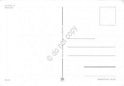Cartolina Muggia Trieste panorama