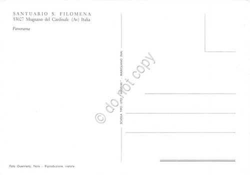 Cartolina Mugnano del Cardinale Santuario S. Filomena panorama anni '80 | Immagine Gallery 2