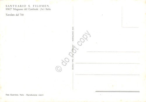 Cartolina Mugnano del Cardinale Santuario Santa Filomena V. M. Tavolato … | Immagine Gallery 2