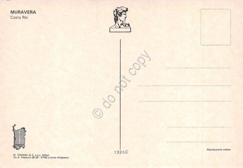 Cartolina Muravera Costa Rei panorama con case