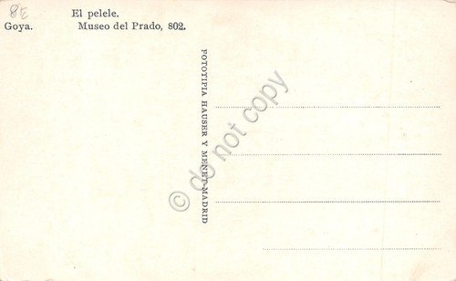 Cartolina Museo del Prado El pelele Goya