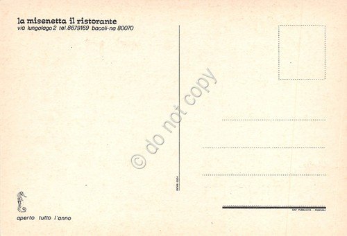 Cartolina Napoli Bacoli Ristorante La Misinetta anni '70 | Immagine Gallery 2