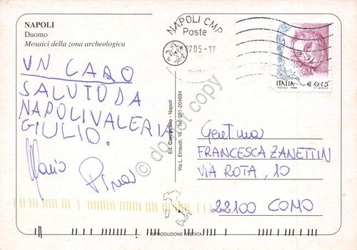 Cartolina Napoli il Duomo vedute varie e mosaici 2005 | Immagine Gallery 2