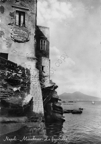 Cartolina Napoli Marechiaro La finestrella anni '60