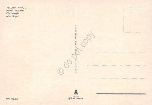 Cartolina Napoli mercato del pesce in strada vecchia animata edizioni …