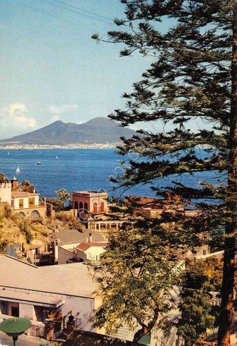 Cartolina Napoli panorama case mare terrazze edizioni SAR