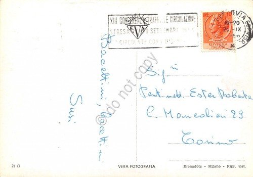 Cartolina Napoli Panorama da San Martino 1956