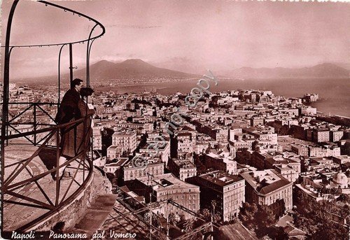 Cartolina Napoli Panorama dal Vomero 1950