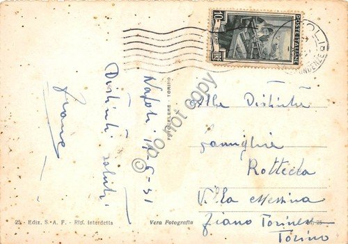 Cartolina Napoli Piazza Borsa Corso Umberto I animata carrozza tram …