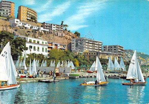 Cartolina Napoli Posillipo barche a vela Timbro targhetta centenario poste … | Immagine Gallery 2