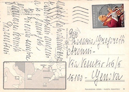 Cartolina Napoli Vesuvio da Santa Lucia Insegna Philips Ristorante Ciro … | Immagine Gallery 2