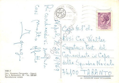 Cartolina Napoli Vesuvio vedute varie 1969 | Immagine Gallery 2