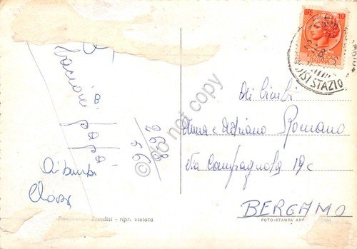 Cartolina Nave Africa nel porto di Brindisi 1956 segnata | Immagine Gallery 2