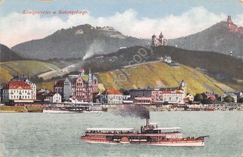 Cartolina Nave Barca Konigswinter und Siebengebirge illustrata | Immagine principale