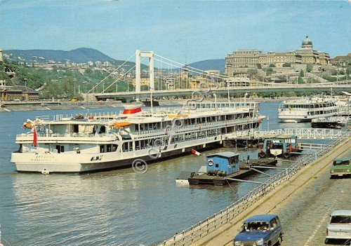 Cartolina Nave Budapest panorama Danubio | Immagine principale