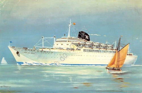 Cartolina Nave Cabo San Rocque Cabo San Vicente