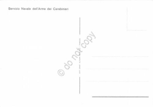 Cartolina Nave Carabinieri Servizio Navale dell'Arma dei Carabinieri