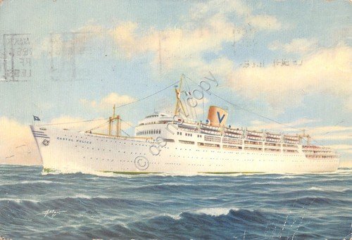 Cartolina Nave Castel Felice Simar Line Timbro Sydney 1958 | Immagine principale
