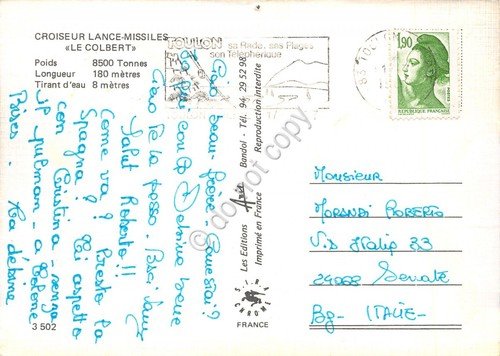Cartolina Nave Croiseur Lance Missiles Le Colbert | Immagine Gallery 2