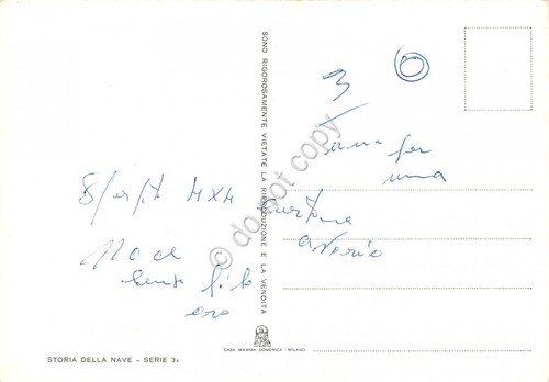 Cartolina Nave Inglese 1794 illustrata Serie 3 Storia della nave