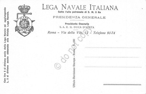 Cartolina Nave Lega Navale Italiana baionetta IVS illustrata | Immagine Gallery 2