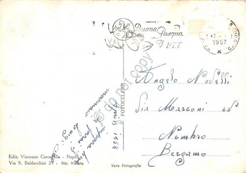 Cartolina Nave Motonave Saturnia 1957