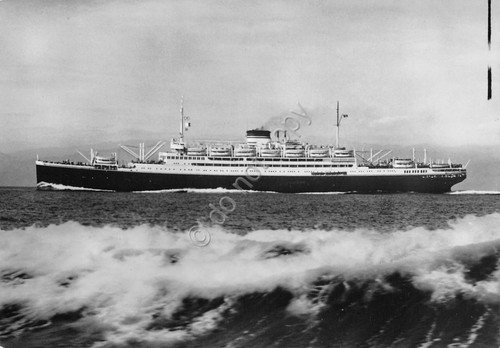 Cartolina Nave Motonave Vulcania