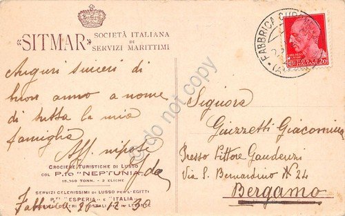 Cartolina Nave Neptunia Sitmar Loenvand 1930 | Immagine principale