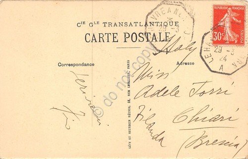 Cartolina Nave Paquebot Paris Fumoir de 1 Classe 1924 | Immagine Gallery 2