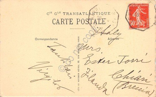 Cartolina Nave Paquebot Paris Salle a manger 1 Classe 1924 | Immagine Gallery 2