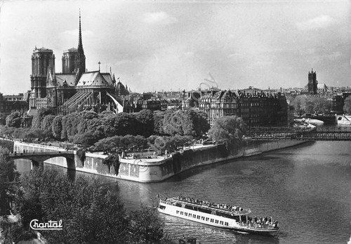 Cartolina Nave Paris Notre Dame bateau mouche 1965 | Immagine principale
