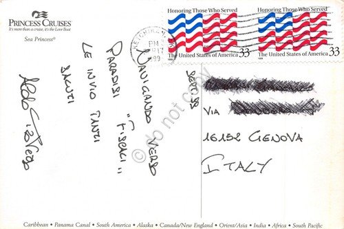 Cartolina Nave Princess Cruises Sea Princess 1999 | Immagine Gallery 2