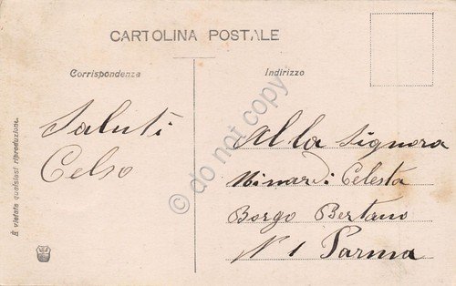 Cartolina Nave Principessa Jolanda cominciata la sommersione Riva Trigoso