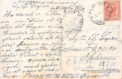 Cartolina Nave Pro Siracusa Eroe di Pola Francesco Angelino da …