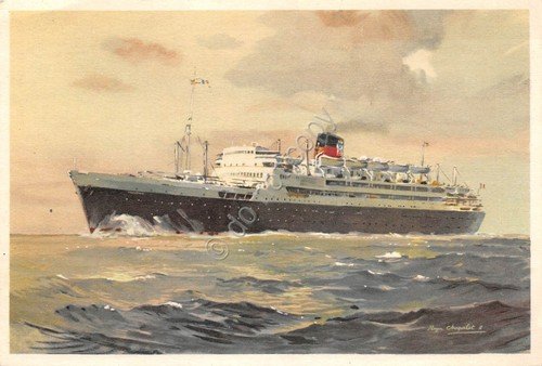 Cartolina Nave Provence et Bretagne Transport Maritimes Marseille Paris | Immagine principale